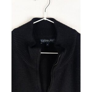 Ledbury Sweater Mens XL Black Knit‎ Merino Cashmere Blend Pullover Casual